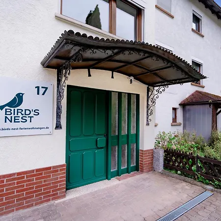 Birds-nest Balkon Waldblick Kamin Darstein