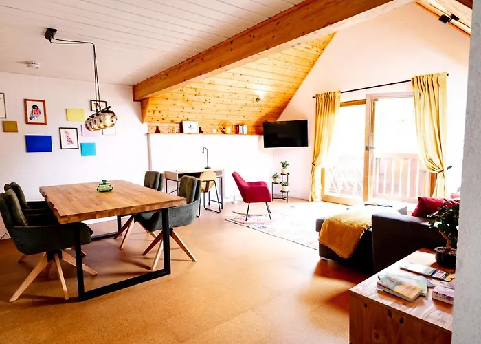 Birds-nest Balkon Waldblick Kamin Dom wakacyjny *