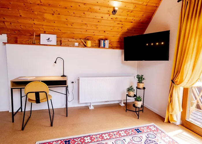 Birds-nest Balkon Waldblick Kamin Dom wakacyjny