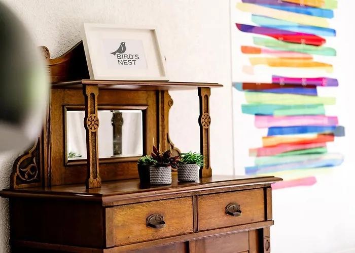 Dom wakacyjny Birds-nest Balkon Waldblick Kamin *