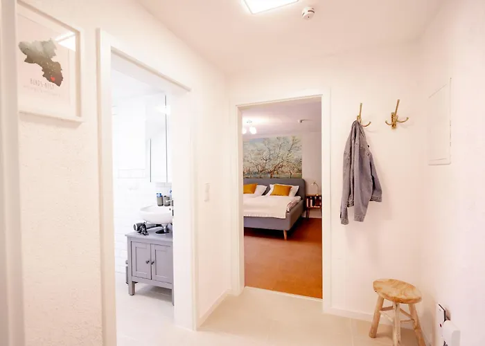 Birds-nest Balkon Waldblick Kamin Dom wakacyjny Darstein